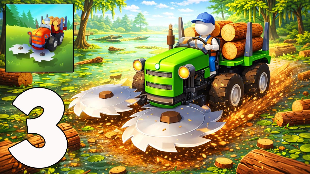 Lumber Harvest — Relaxing Tree Cutting Simulation — Wood Logging & Upgrades Part 3 (iOS, Android)
