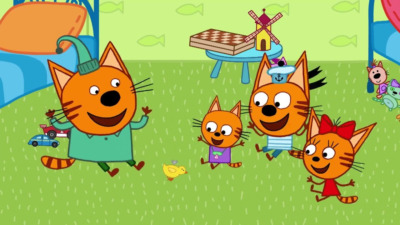 La Famille Chat | Le petit cousin des chatons | Dessins animés pour enfants | épisode 98
