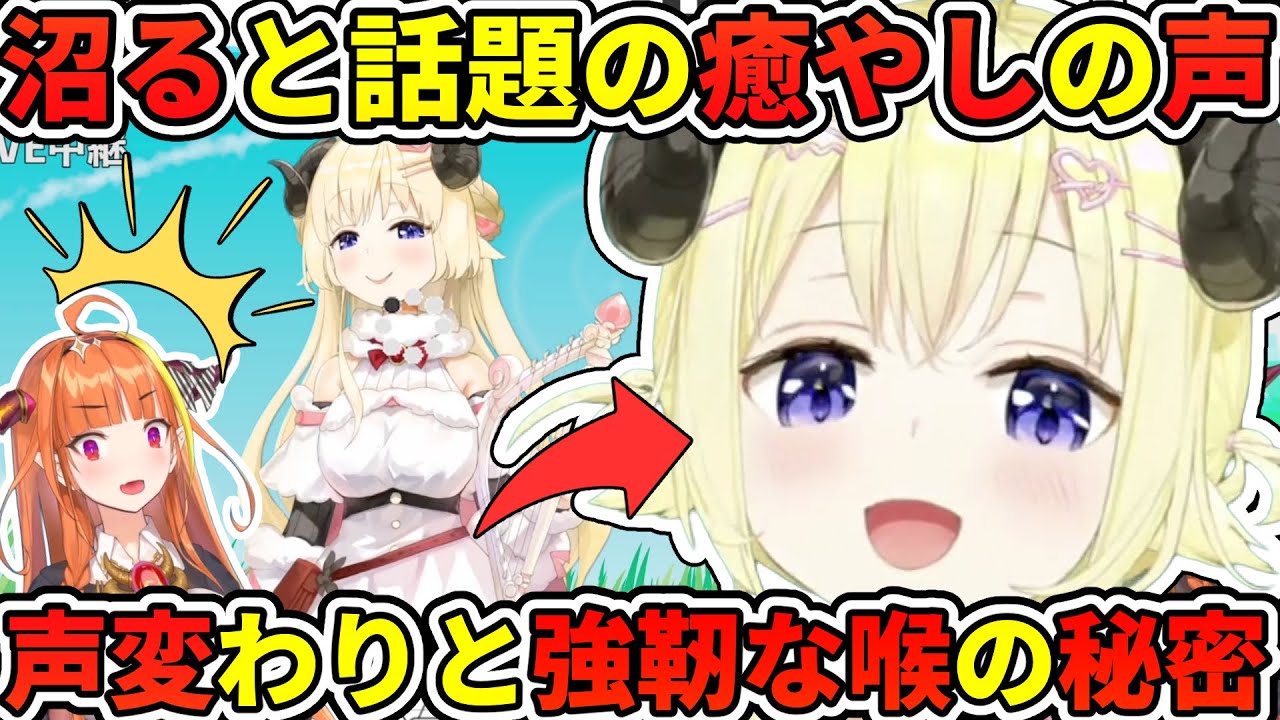 最近沼る人が増え続けている癒やしの声…声変わりと喉の強さの理由ついて話す悪くないわためぇ【角巻わため／桐生ココ／大神ミオ／ホロライブ切り抜き】