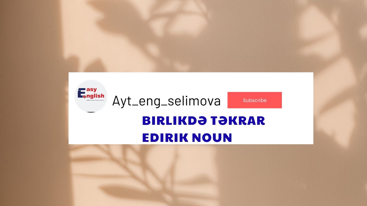 İsim təkrarı testlər üzərində Noun