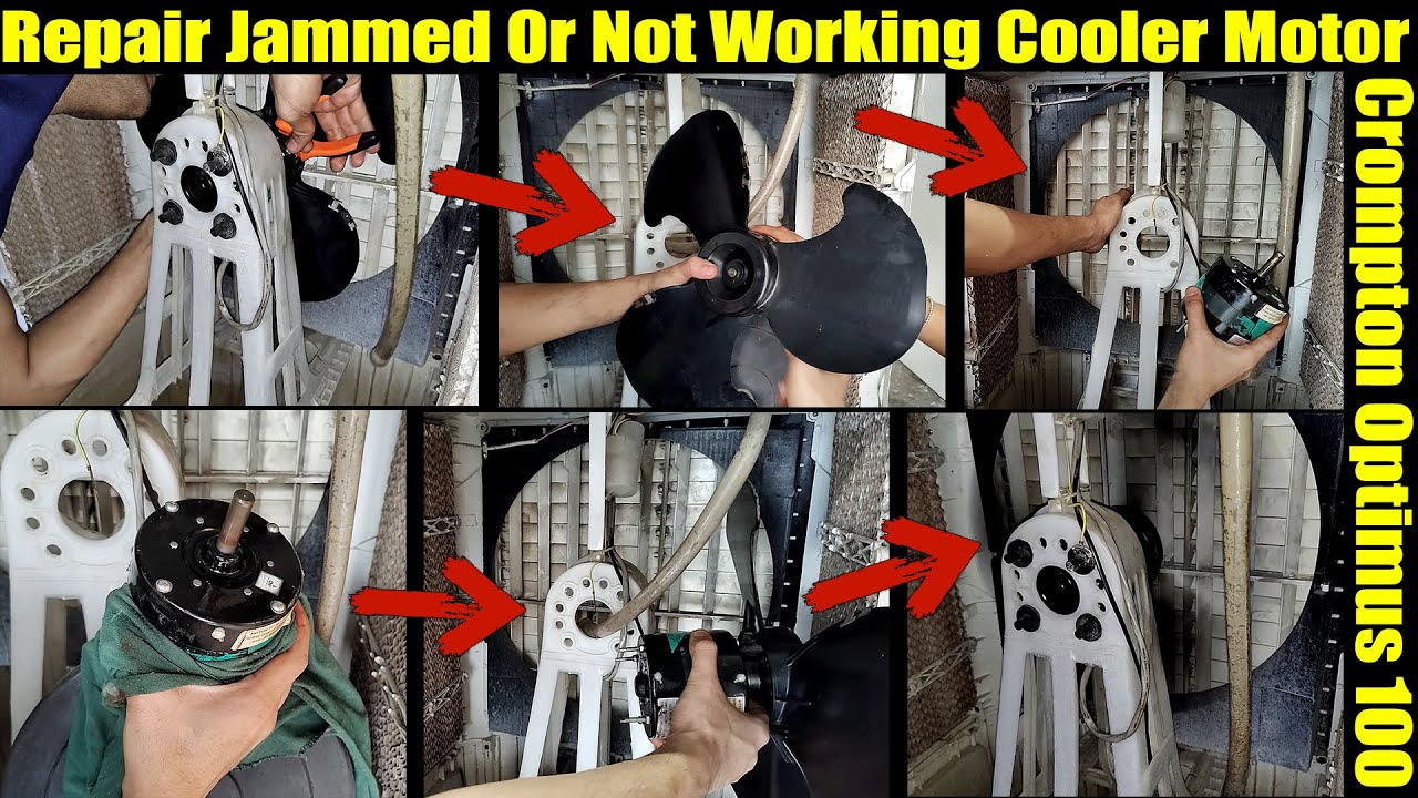 How to repair jammed or not working motor of your crompton optimus 100 air cooler or any cooler
