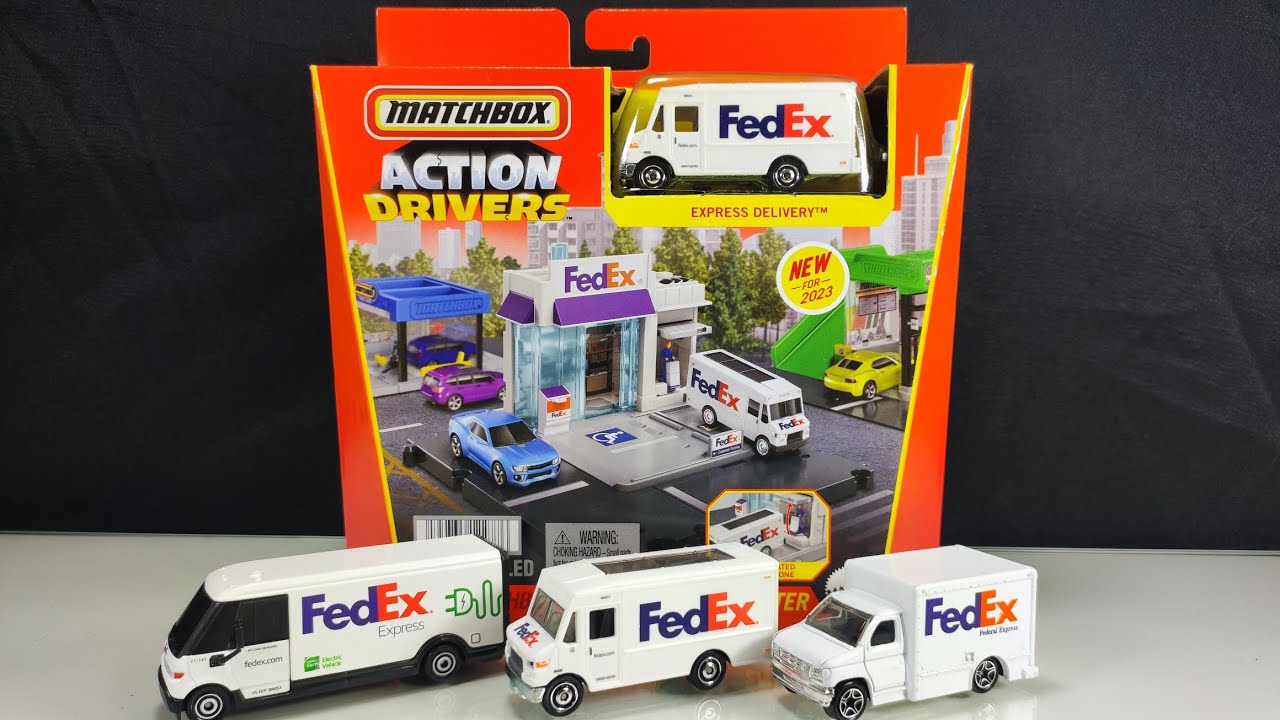 Matchbox Action Drivers 2023 FedEx Package Center! Unboxing & assembly.