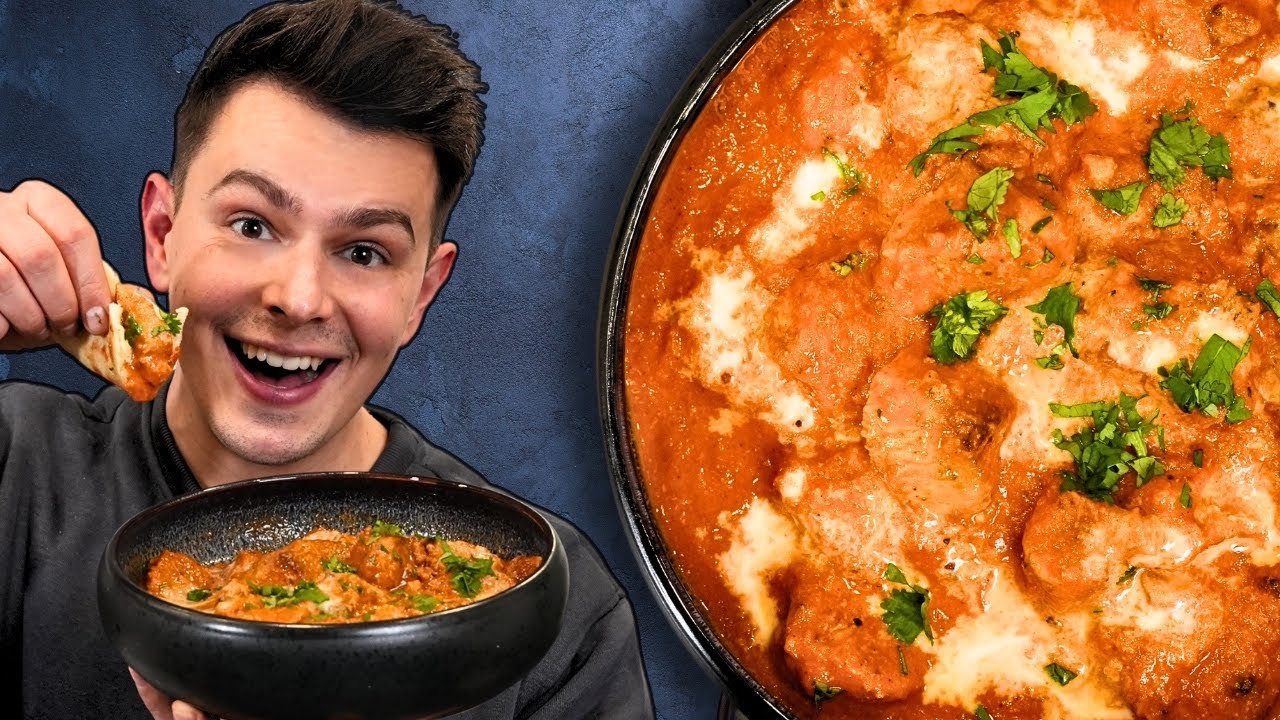 PERFEKTES Garlic Naan & Butter Chicken!
