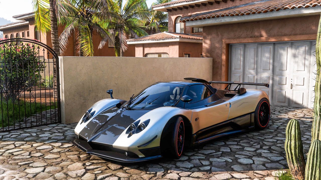 Pagani Zonda Cinque Roadster | Forza Horizon 5 | G29 Steering Wheel