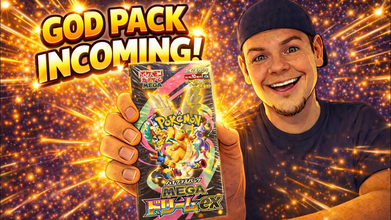 Pokemon Mega Dream High Class Booster Box GOD Pack Hit! 10 booster pack openings Japanese 