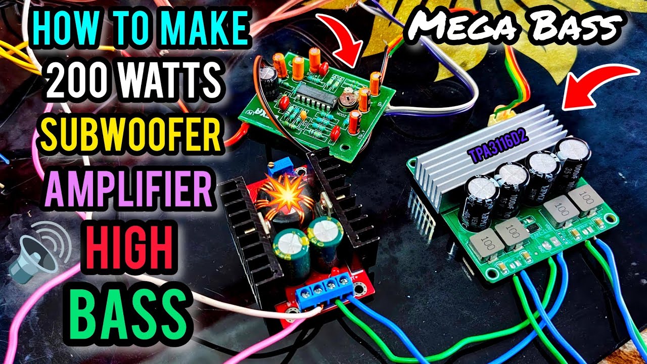 How to make 100+100 watt subwoofer class D amplifier at home #howto #make #subwoofer #amplifier 