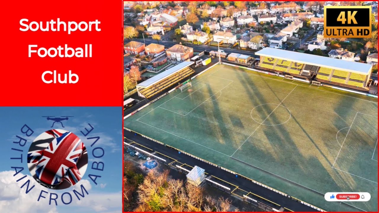 Southport FC | Full drone flyover | #southport  #football #mini4pro #cinematic #4k #footballleague