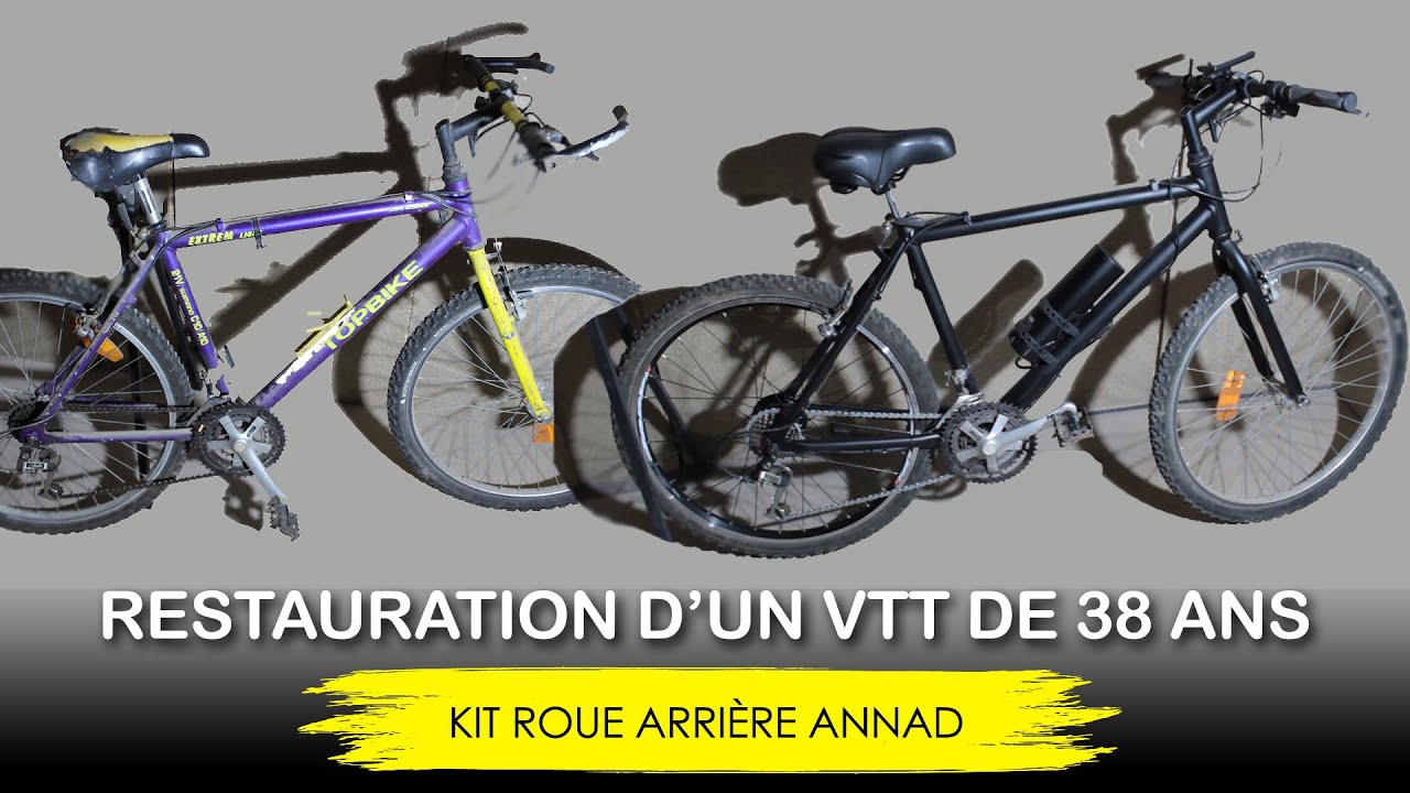 Conversion électrique VTT de 38 ans (kit roue arrière Annad). Test vélo électrique (VAE)
