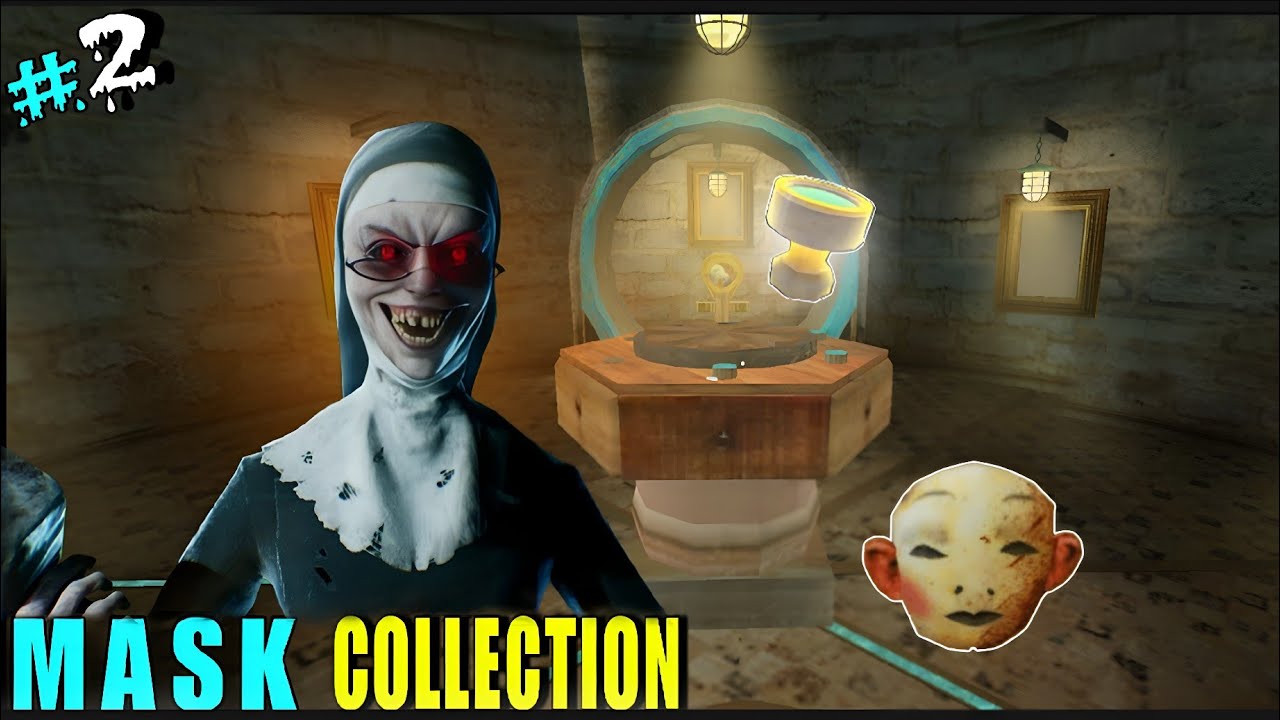 COLLECTING MASK PIECES | EVIL NUN HORROR GAMEPLAY #2