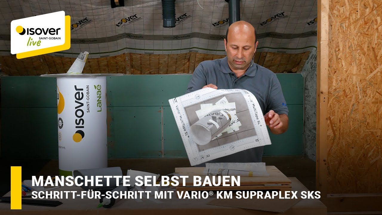 Manschette selbst bauen mit Vario® KM Supraplex SKS ✔ ISOVER live ★ Web-TV für Handwerker