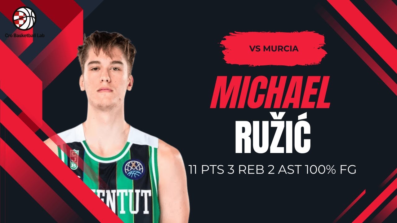 Michael Ružić 11 PTS 5/5 FG vs UCAM Murcia (12/14/25) | Joventut Badalona Highlights