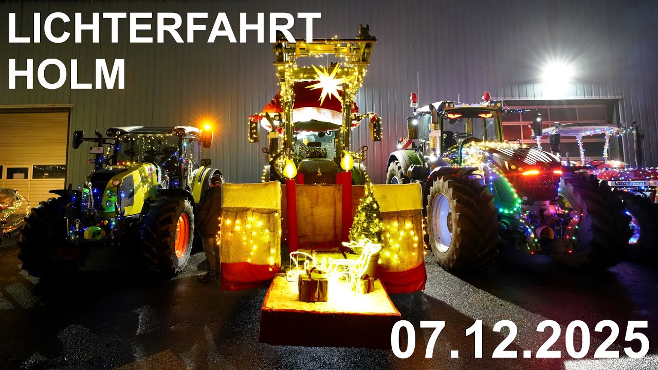 Holmer Trecker Lichterfahrt am 07.12.2025
