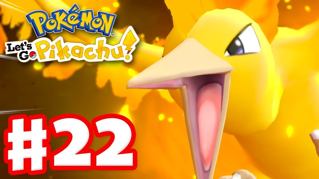 Legendary Pokemon Moltres! - Pokemon Let's Go Pikachu and Eevee - Gameplay Walkthrough Part 22