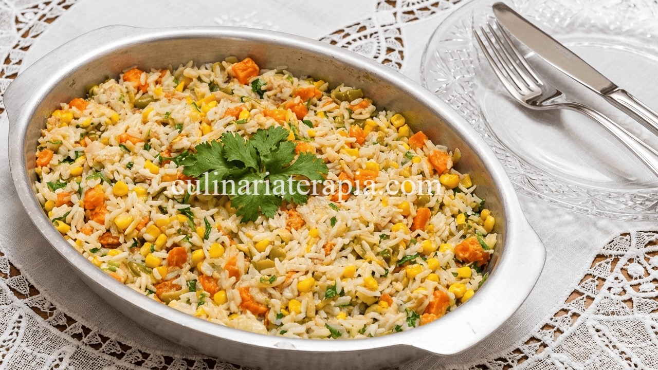 Transforme o Arroz que Sobrou! 😍 Arroz de Forno com Atum Simples e Delicioso
