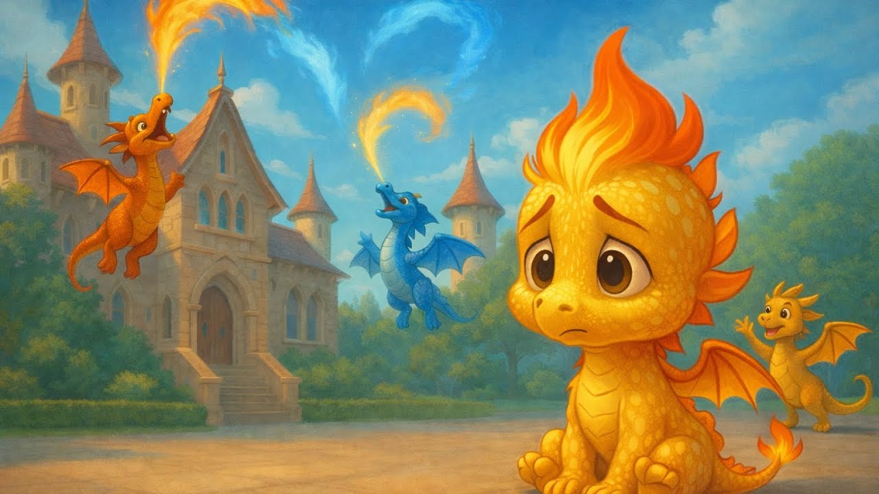 Poveste pentru copii despre curaj și încredere | Dragonul blând care aducea lumină 🐉🌟