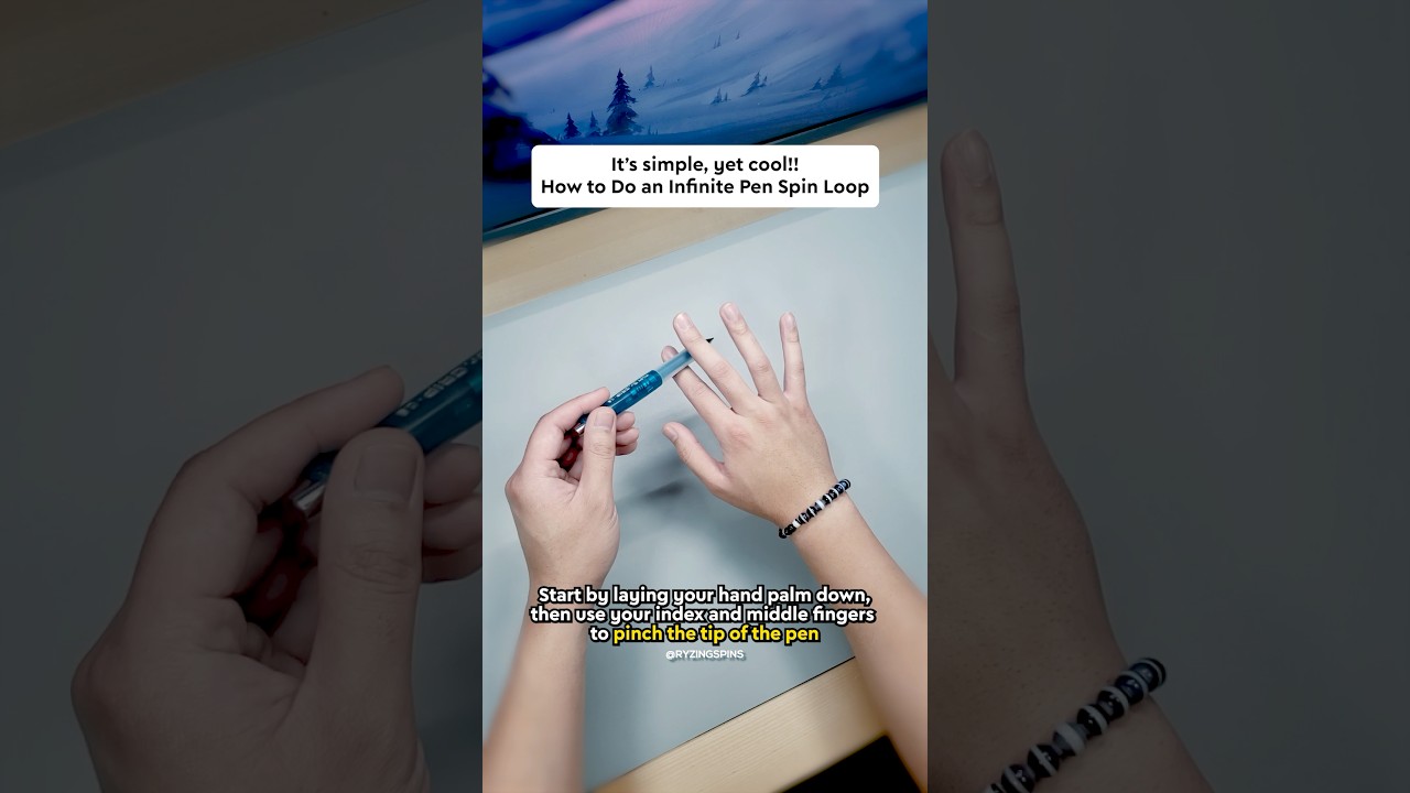 How to Do an Infinite Pen Spin Loop ✍️🌀