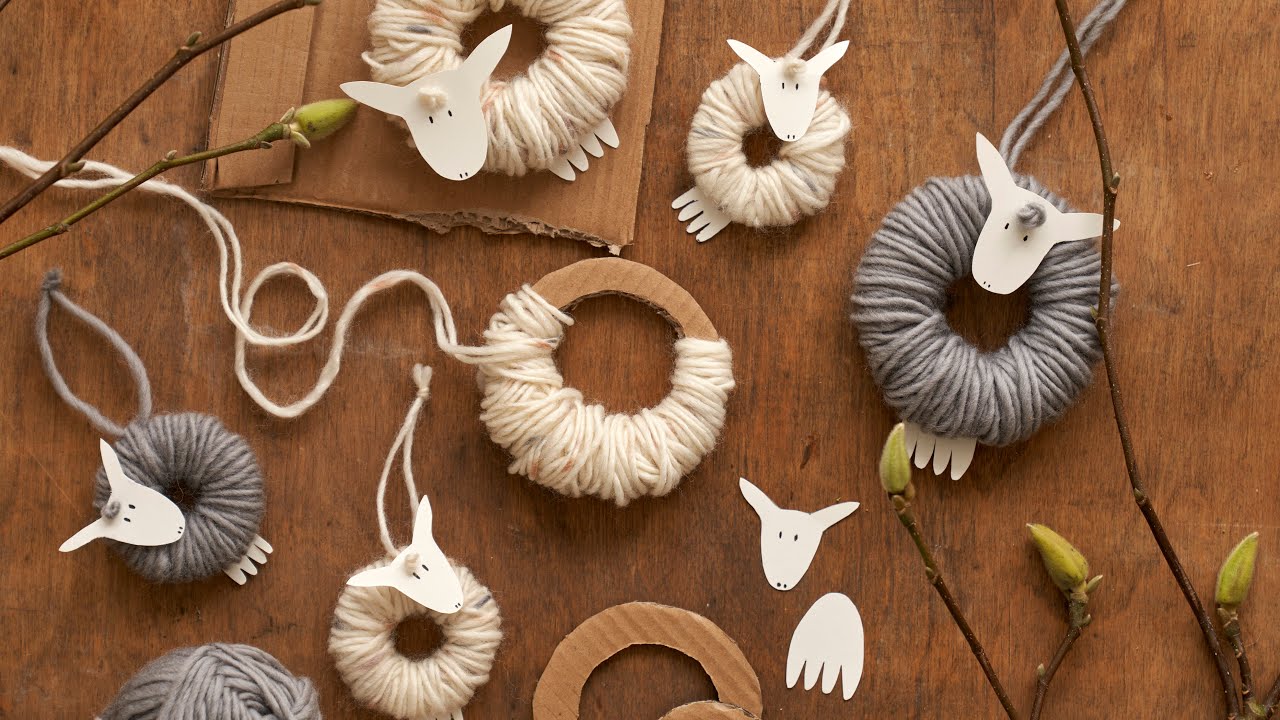 Yarn sheep - DIY by Søstrene Grene