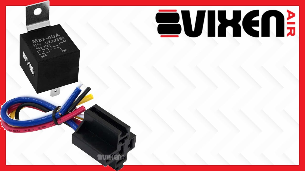 📢 VIXEN AIR VXA7549 5-PIN 12V/40A Relay w/ Plug 🔥