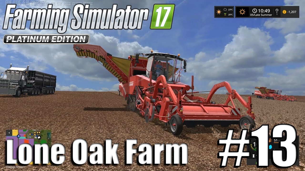 Farming Simulator 17 - Lone Oak farm - Timelapse # 13 - Too Many Potatoes
