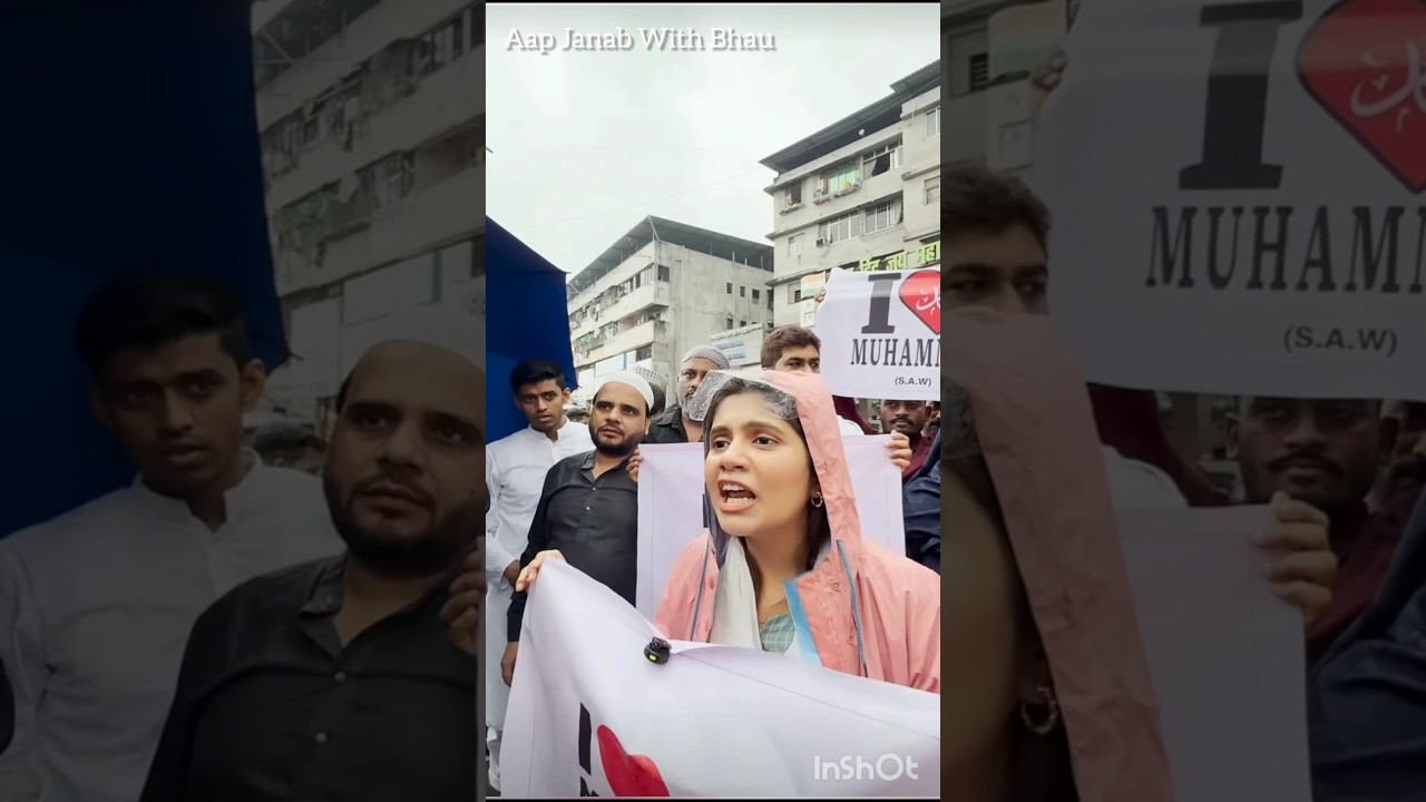 I love Muhammad (SAW) | Mumbra protest Part 2❤️❤️❤️❤️❤️❤️❤️❤️#shorts #viral