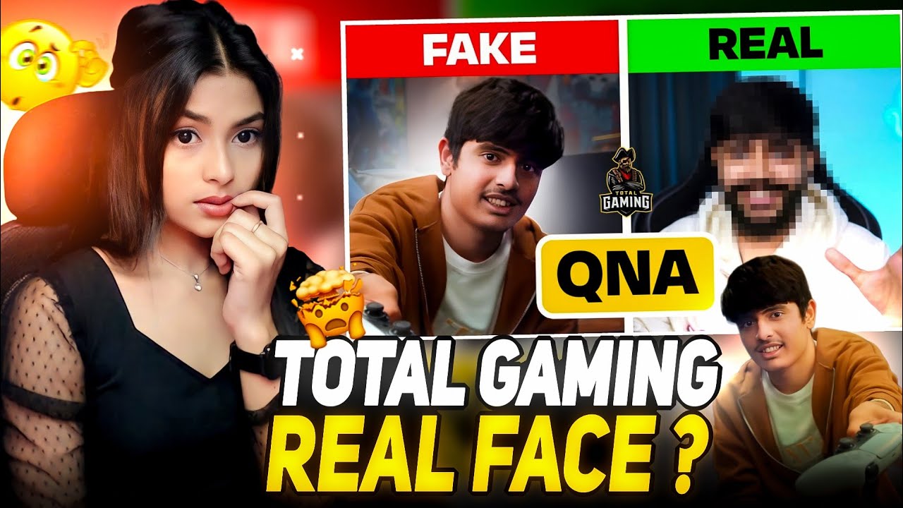 AJJU BHAI REAL FACE REVEAL | Q&A TOTAL GAMING REACTION VIDEO #freefire  Ft.@Total Gaming