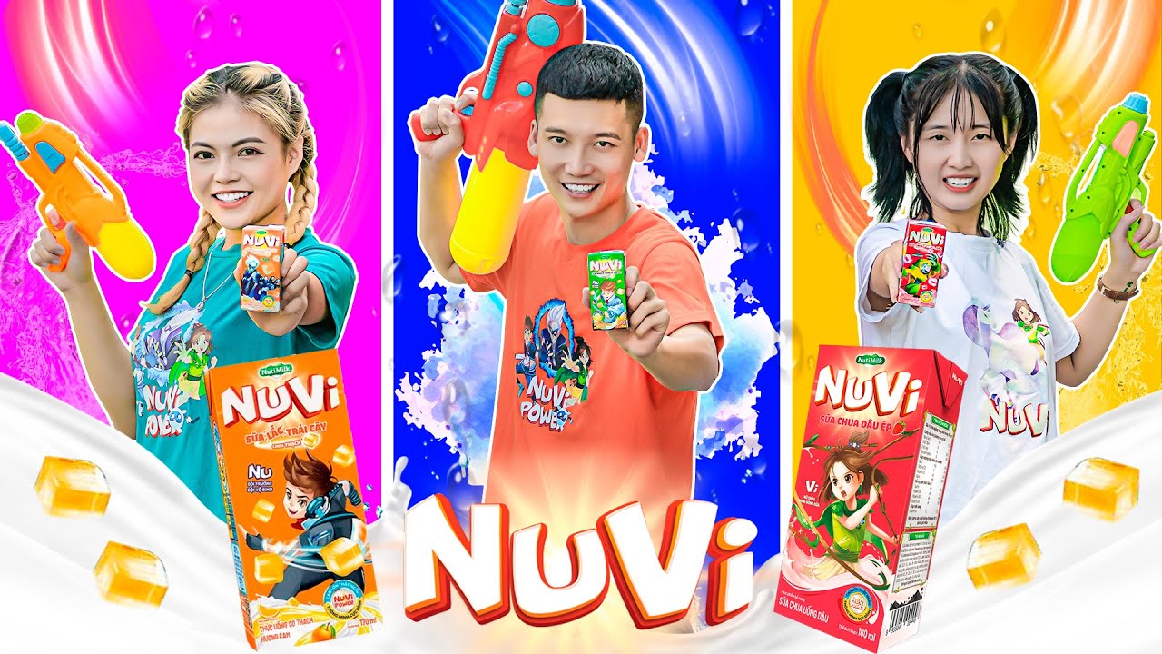 Trận Chiến Súng Nước - Bóng Nước Sắc Màu - Hạt Tiêu Đại Thắng Nhận Hộp Quà NuVi - Táo TV