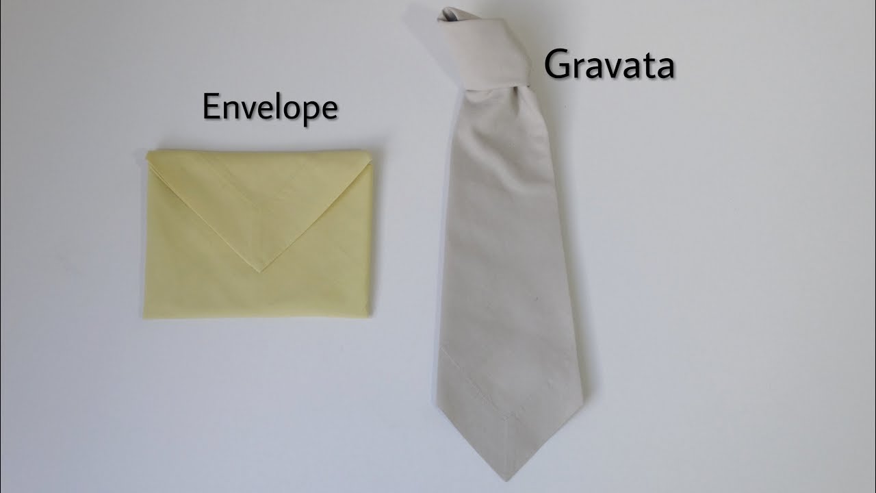 Dobrando guardanapo - Gravata e Envelope - Dia dos Pais