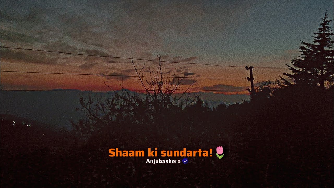 Shaam ki sundarta!🌅 #anjubashera #live #sunset