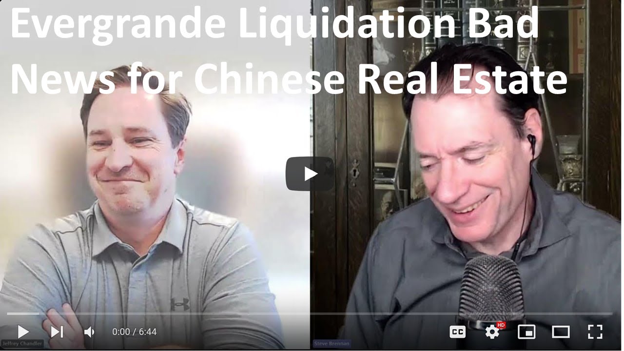 Evergrande Liquidation Bad News for Chinese Real Estate
