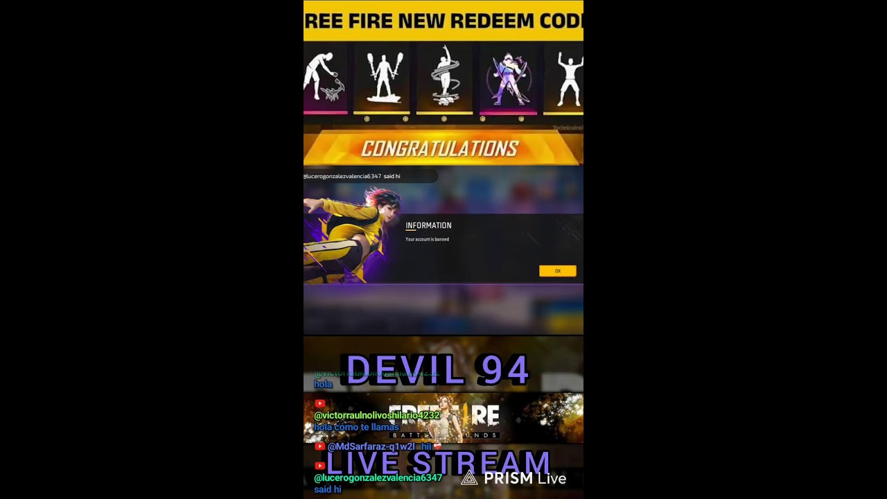 Live streaming of devil 94