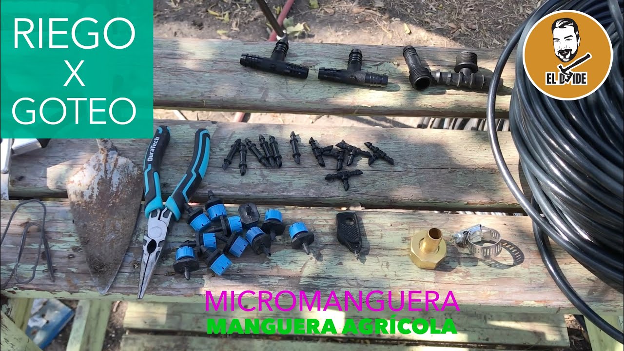 Instalación de riego por goteo - Micro Manguera + Manguera Agrícola