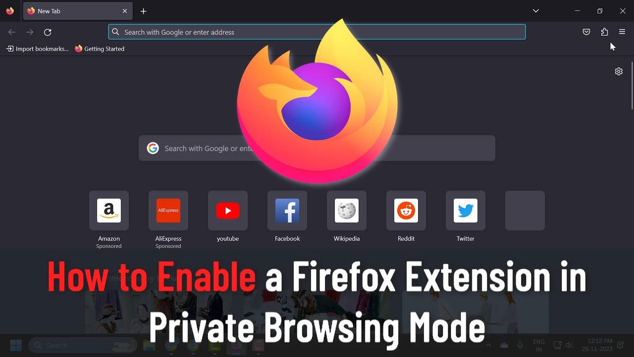 How to Enable a Firefox Extension in Private Browsing Mode (Guide)