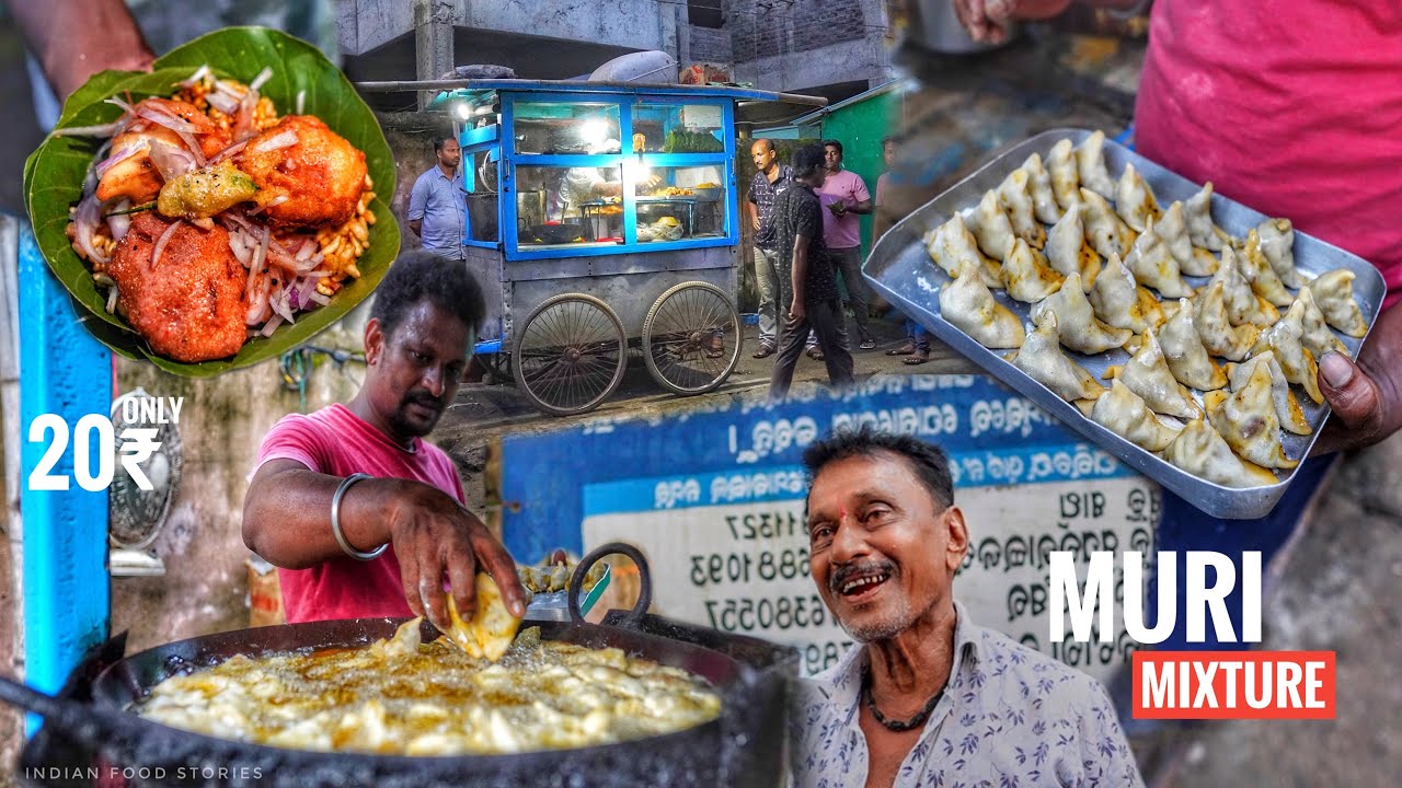 No. 1 Muri Mixture Of Baripada | Mini Samosa with Chutney | 20₹ Only | Odisha | Street Food