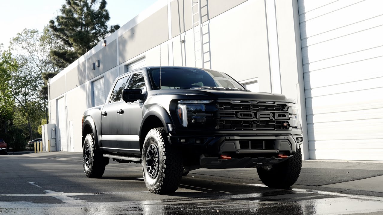 FORD RAPTOR R Gloss Black to Matte Finish PPF Wrap | FROST PURE PPF