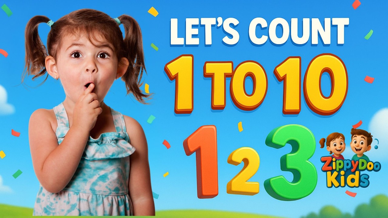 Learn 1 to 10 numbers Zippy Doo Kids