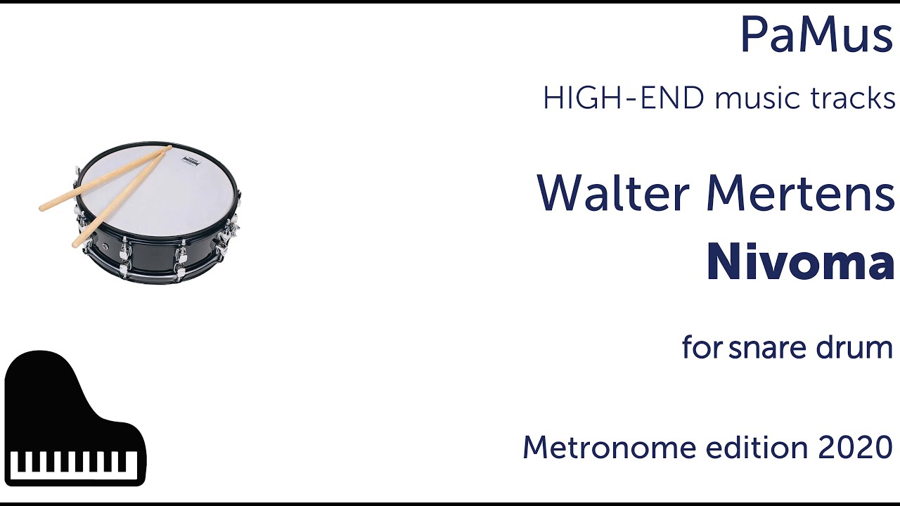 Walter Mertens: Nivoma for snare drum and piano