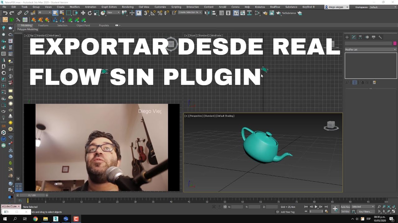 Exportar importar entre Real Flow y 3DsMax SIN PLUGIN