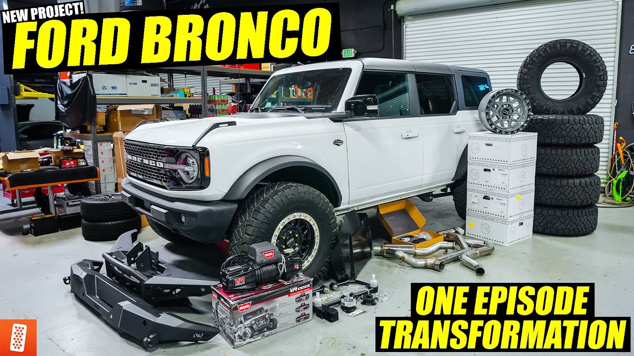 Revealing our 2021 Ford Bronco and then immediately building it![TRANSFORMATION]