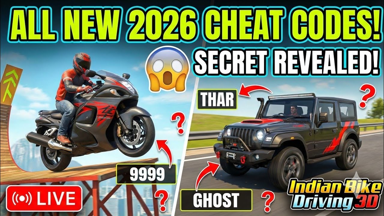 ALL NEW 2026 CHEAT CODES! 😱 Indian Bike Driving 3D Live #shorts #ramadan #indianbikedriving3d