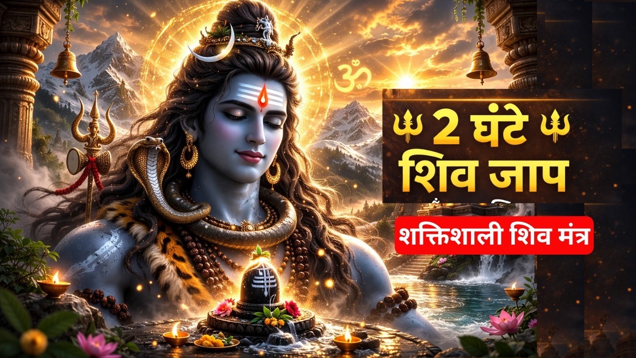 Om Namah Shivaya 2 Hours  Akhand Jaap  Powerful Shiv Mantra for Peace & Positive Energy