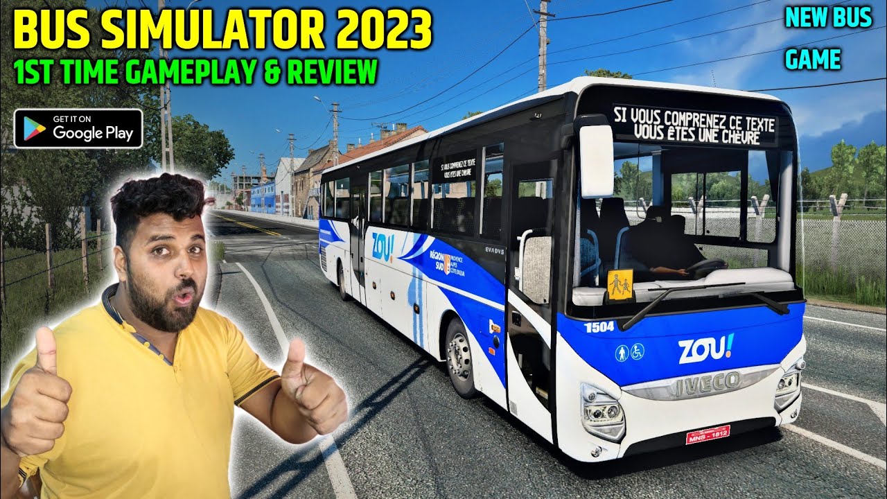 New Bus Game - Bus Simulator 2023 First Time Gameplay & Review | Best Bus Simulator Game For Android
