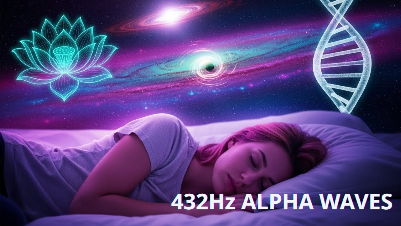 432Hz Alpha Waves 8–12Hz 🌌 Deep Relaxation & Stress Relief Frequency  Alpha Calm