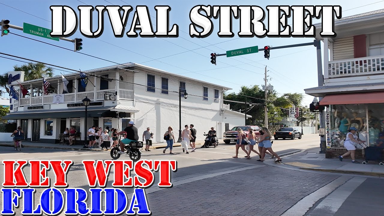 Duval Street - Key West's Main Street - Key West - Florida - 4K Walking Tour