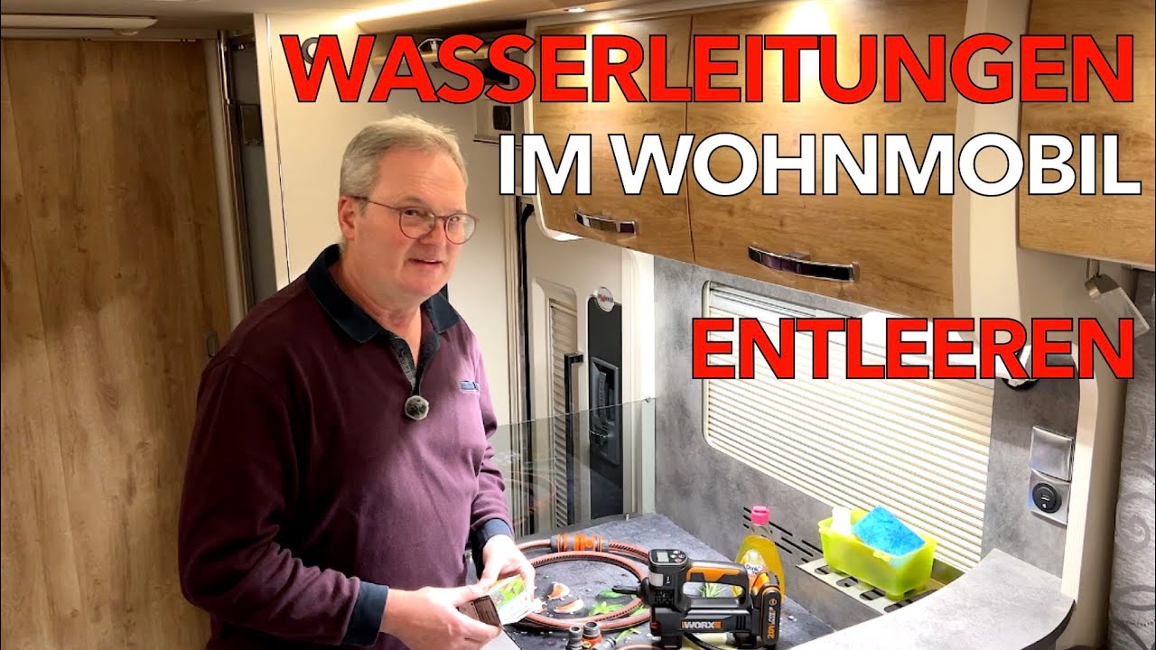 Wasserleitungen im Wohnmobil entleeren