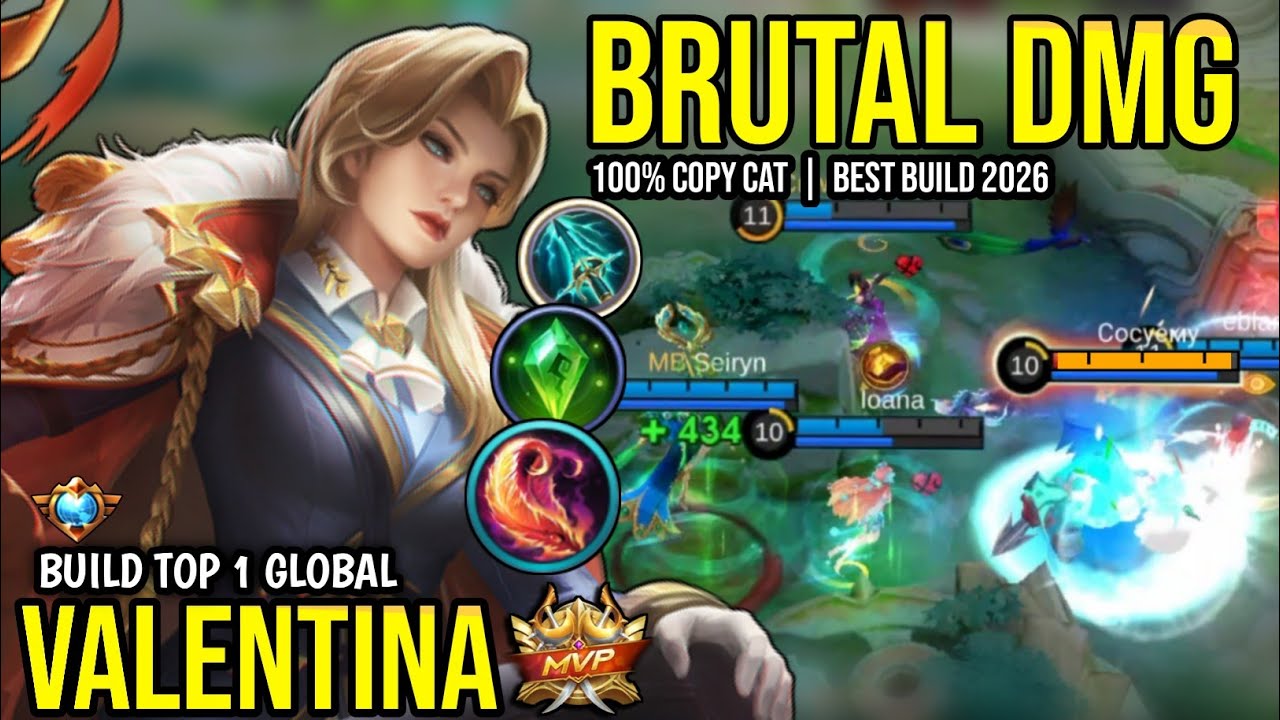 VALENTINA BEST BUILD 2026 | BUILD TOP 1 GLOBAL VALENTINA GAMEPLAY | MOBILE LEGENDS✓