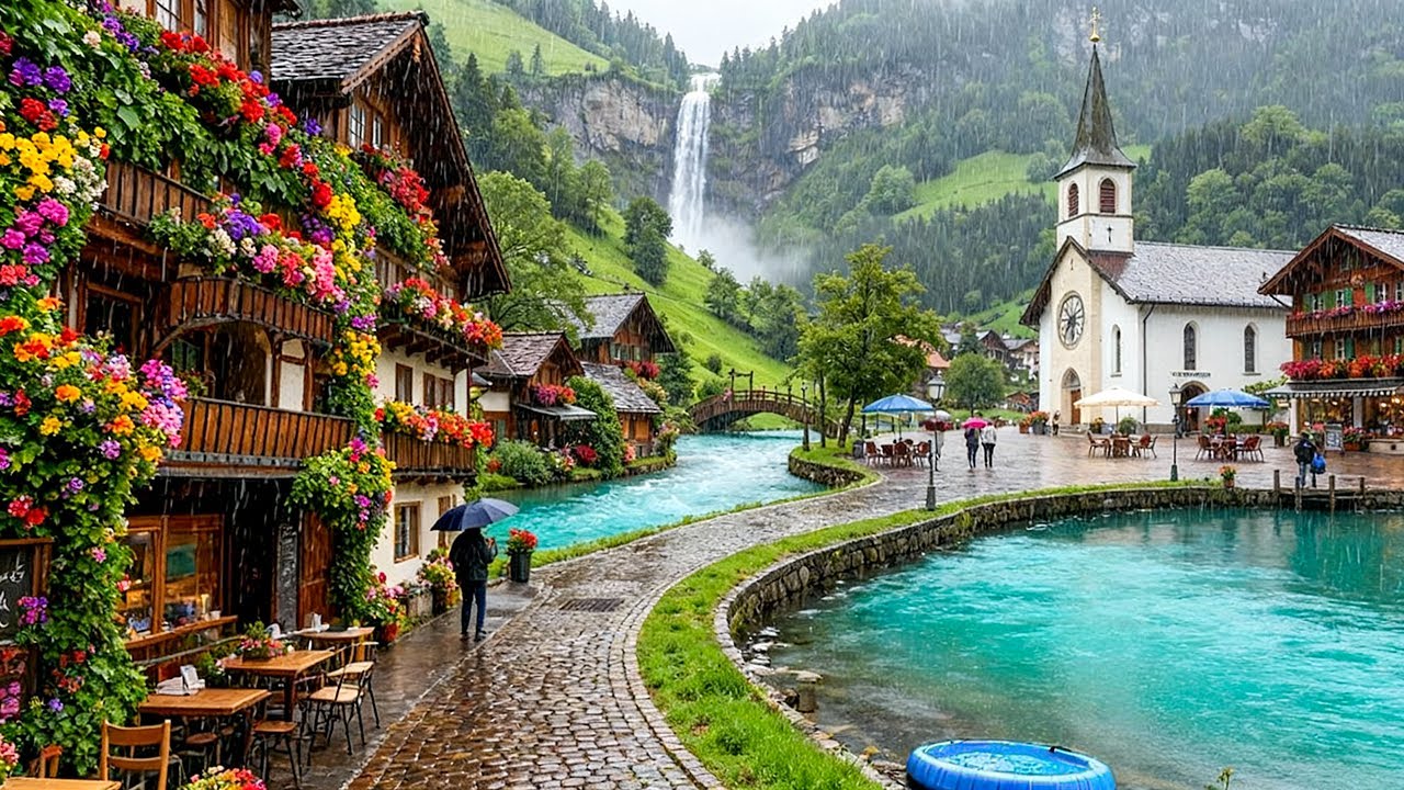 Paradise Rainfall: Switzerland’s Heavenly Villages in the Heart of the Storm