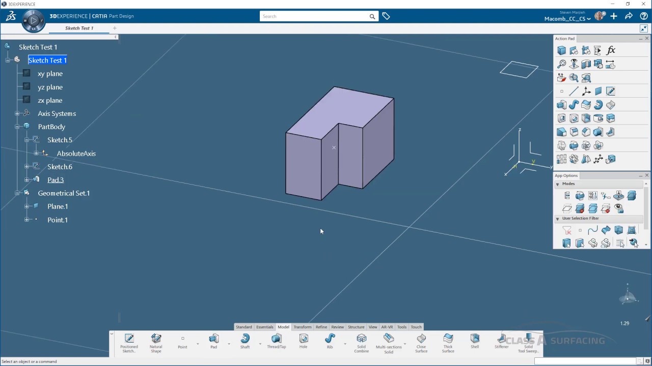 3DEXPERIENCE: Sketcher - First Impression