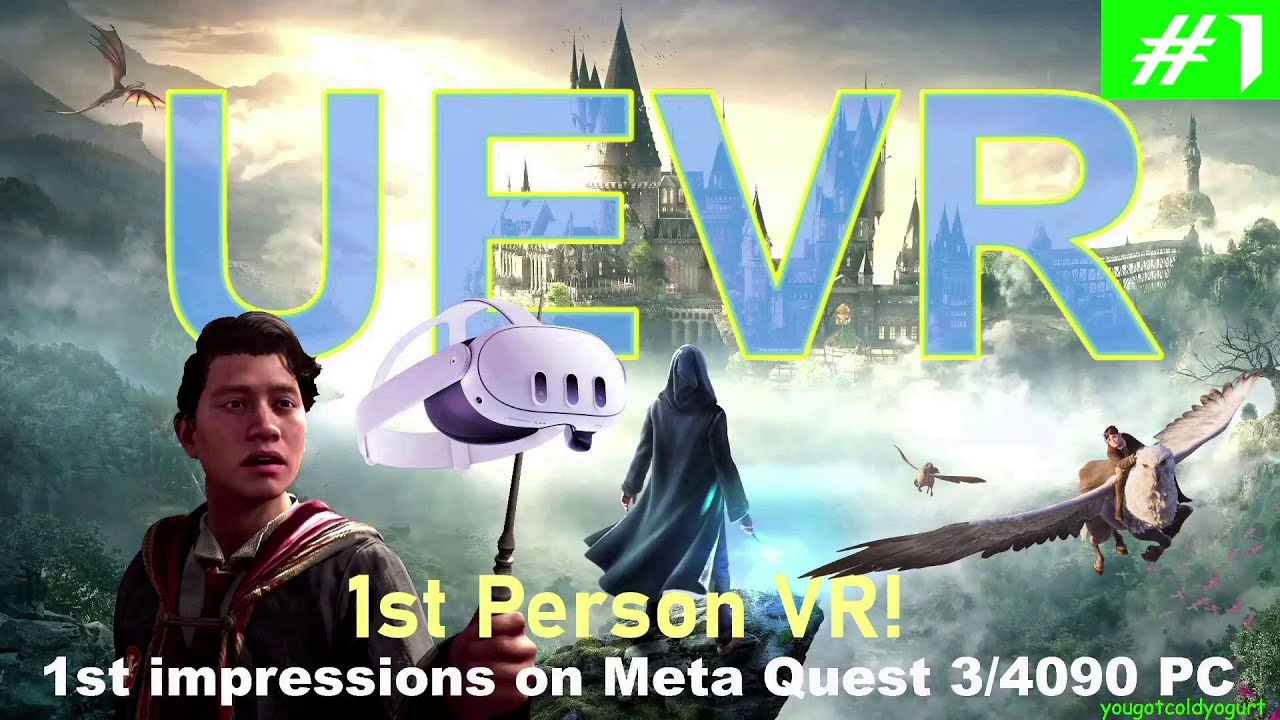 HOGWARTS LEGACY VR!!! Meta Quest 3/PlayStation Layout/bHaptics/RTX 4090 PC Live UEVR Gameplay!