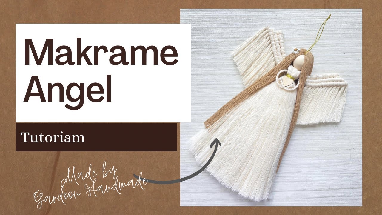 Macrame angel  فرشته مکرومه