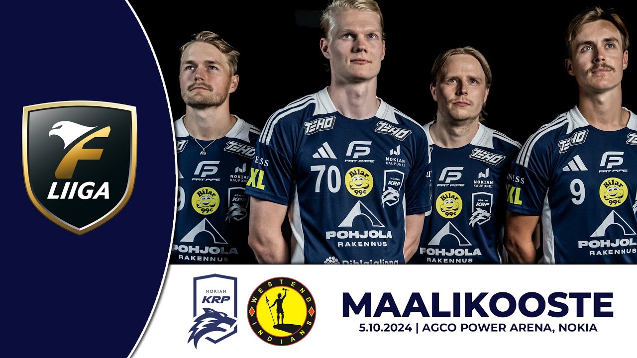 F-Liiga: Nokian Krp-Indians, Maalikooste, 5.10.2024